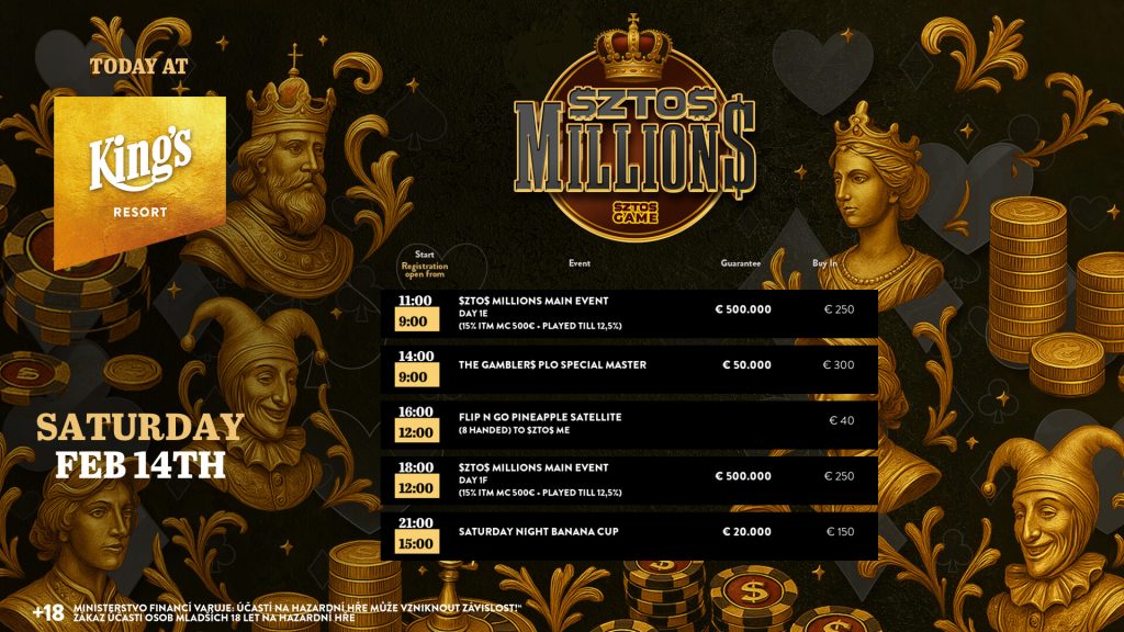 Packt das $ZTO$ Million$ Main Event noch die €500.000 Garantie?