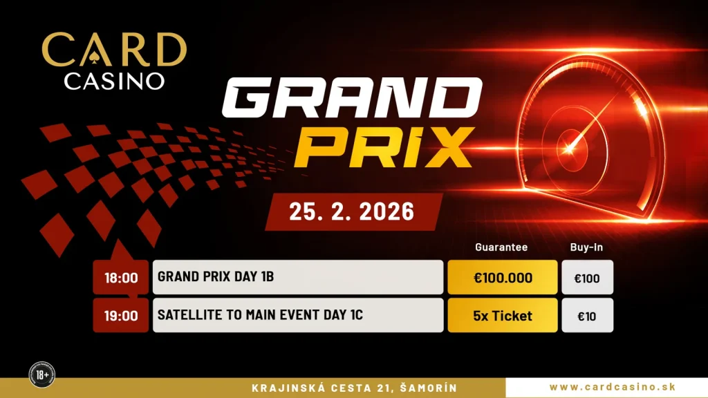 Josef Tod first chip leader at the Grand Prix kickoff with 100 entries!