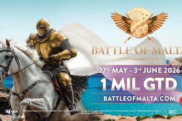 Double Guarantee in the €600 Battle Of Malta Main Event – €1,000,000!