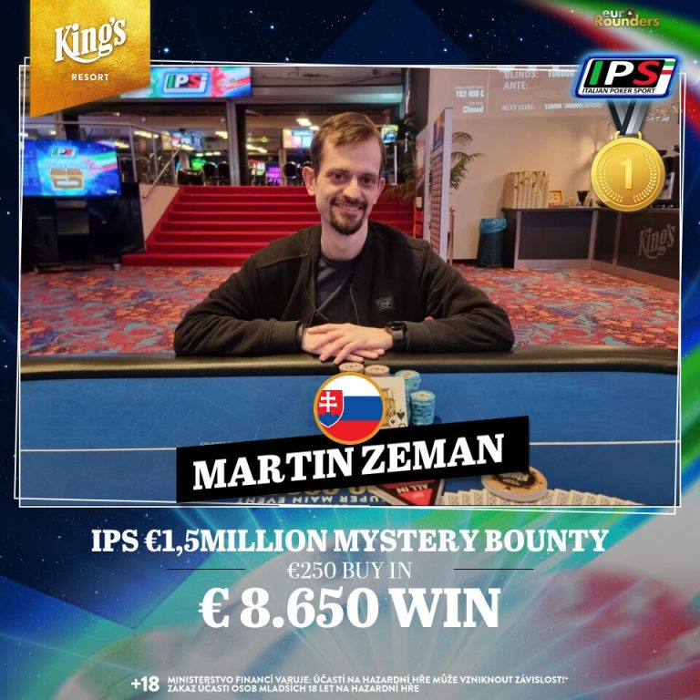 He’s „Zeman“ of the IPS €1,5MILLION Mystery Bounty MTT!
