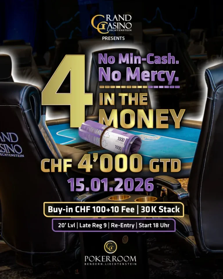 Four to victory – the “4 in the Money” in Liechtenstein!