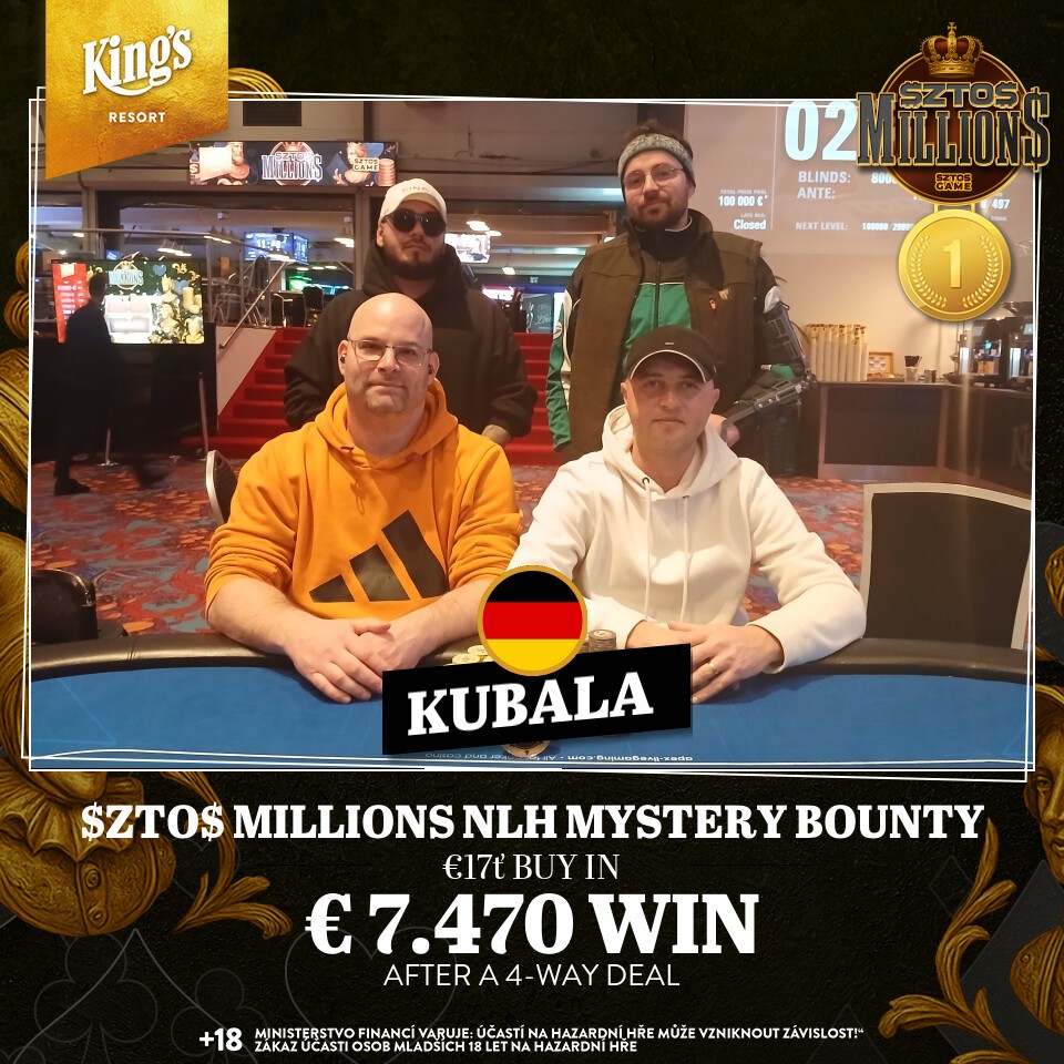 Kubala tops the $ZTO$ Mystery Bounty at King's Resort!
