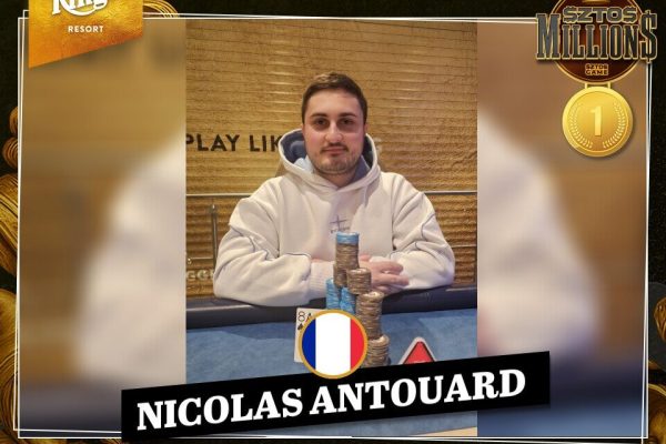 Nicolas Antouard is the $ZTO$ Super Highroller Champion at King's!