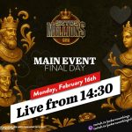 Monday from 14:30 – Final day of the €250 $ZTO$ MILLION$ Main Event from King's!