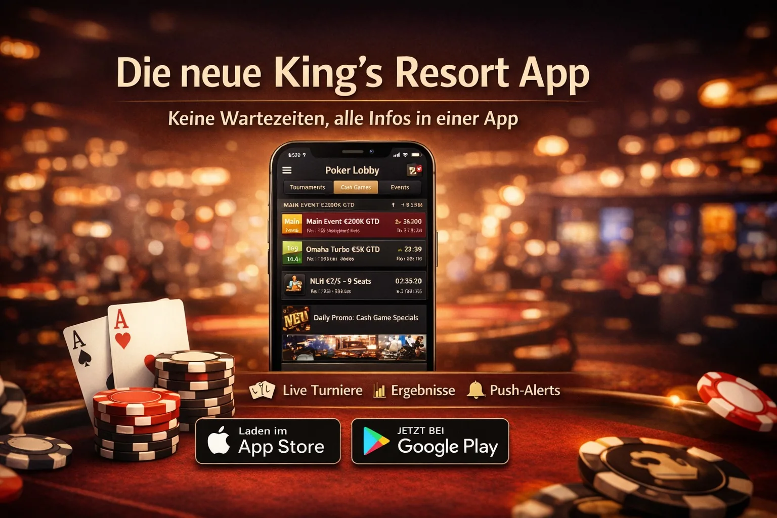 No more waiting! The new King’s Resort App is here!
