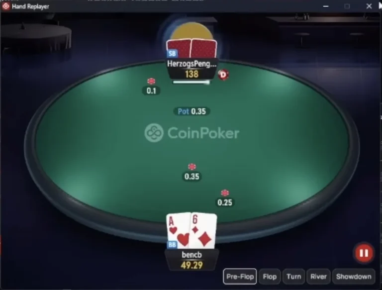 CoinPoker Level Up - Hand Replayer