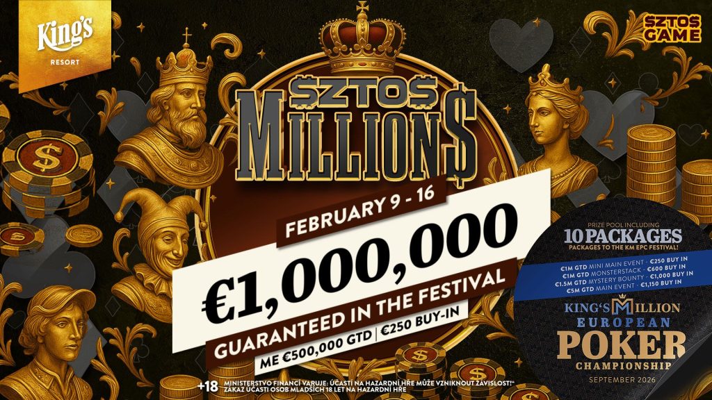 Monday from 14:30 – Final day of the €250 $ZTO$ MILLION$ Main Event from King's!