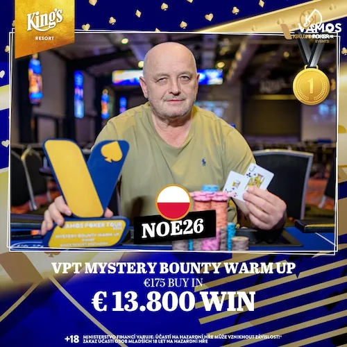 King’s: First VPT Trophy goes to ‘Noe26’ from Poland