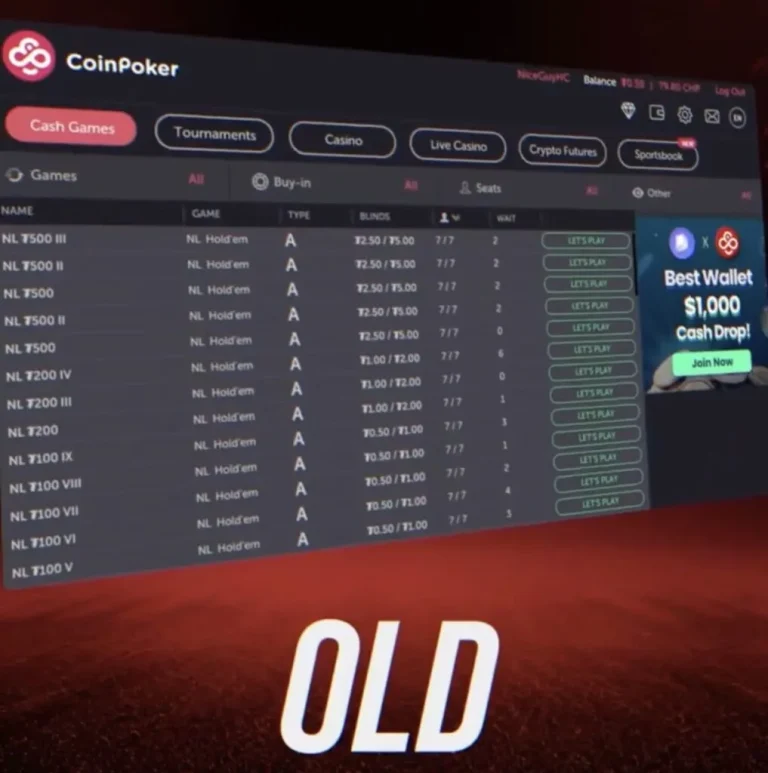 CoinPoker Level Up - Old Lobbies