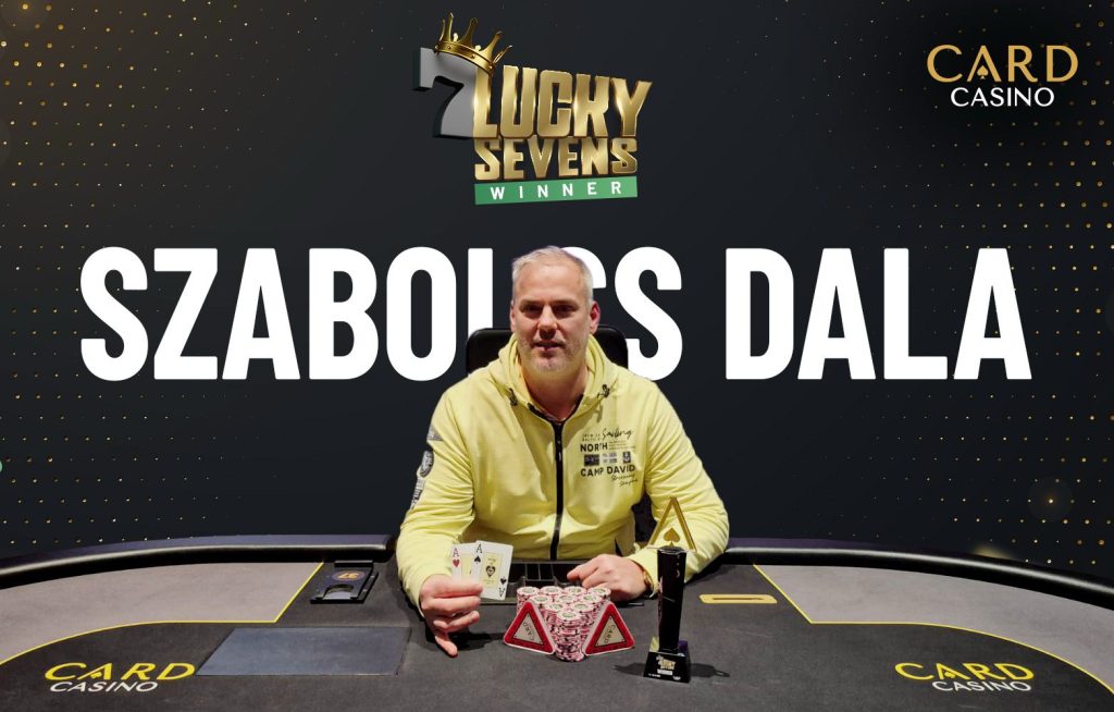 Szabolcs Dala is the Lucky Sevens Champion at Card Casino SK!