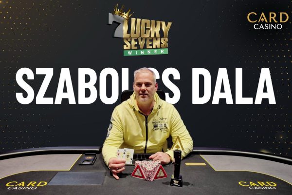 Szabolcs Dala is the Lucky Sevens Champion at Card Casino SK!