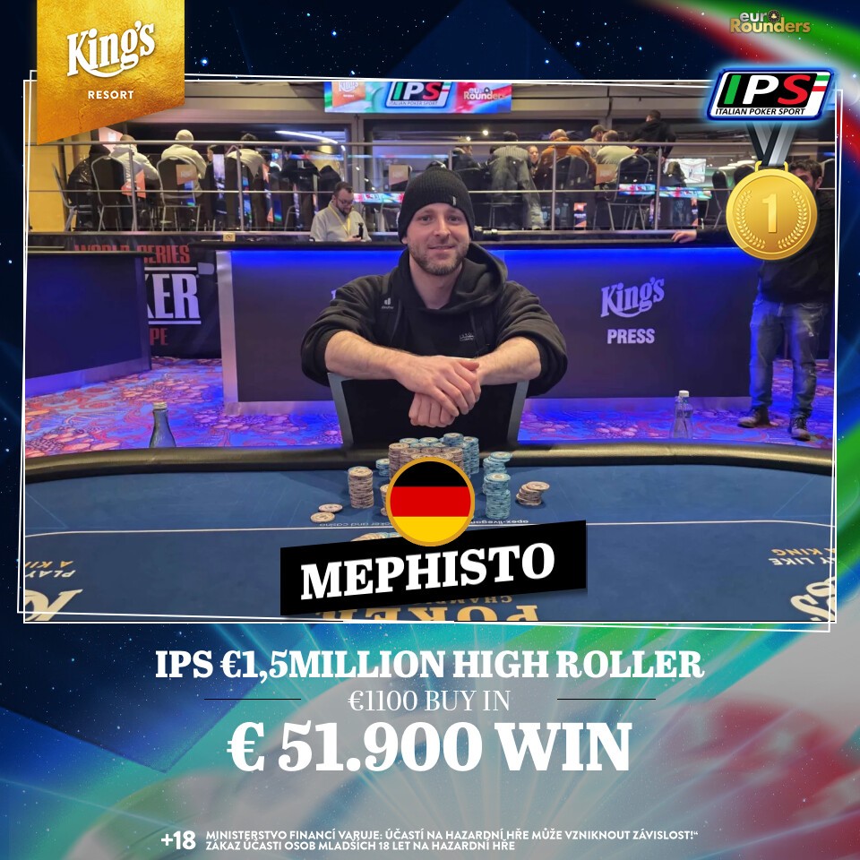 Devilish good "Mephisto" triumphs at IPS Highroller
