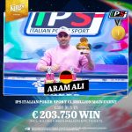 €203,750 prize money: Aram Ali is the big winner at the IPS Main Event!