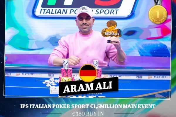 €203,750 prize money: Aram Ali is the big winner at the IPS Main Event!