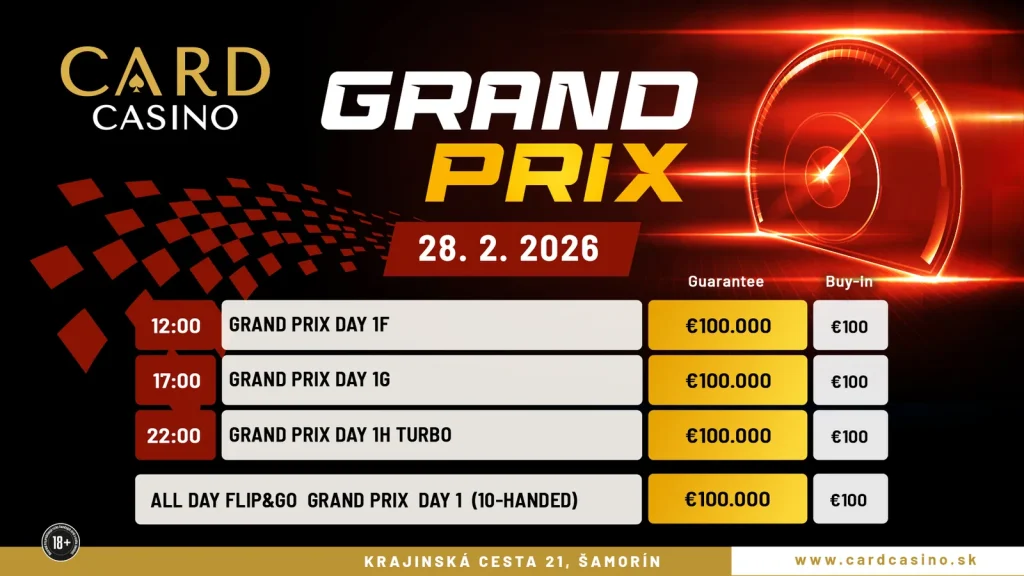 George Voinescu takes the scepter of the Grand Prix at Card Casino SK!