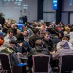 Zacharakis with a commanding lead in the Mystery Bounty Warm Up of the Vamos Poker Tour!