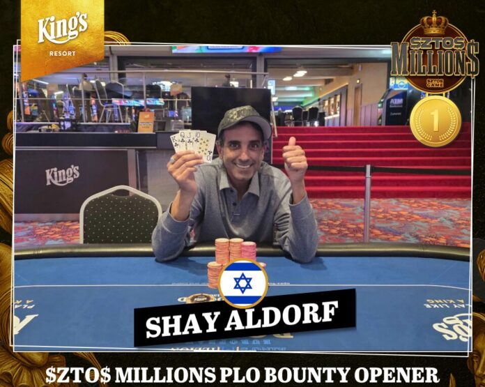 Shay Aldorf first winner of the $ZTO$ Millions at King's!