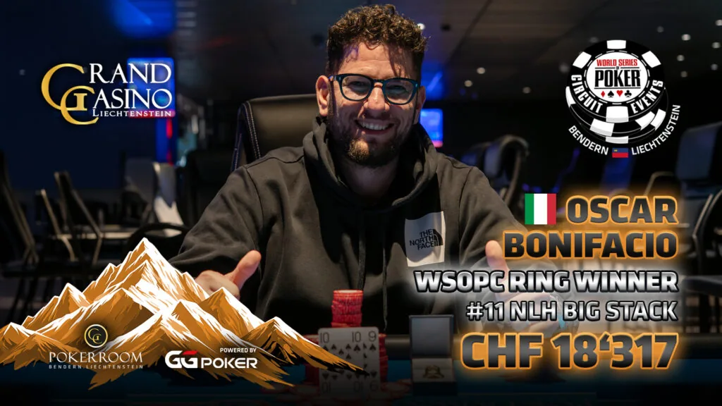 WSOPC Liechtenstein – Rings #11 and #12 go to Italy and Canada!