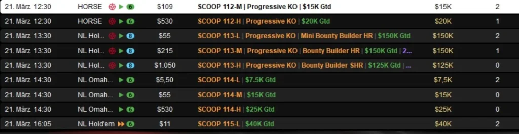 Crazy double strike by “Premove” at the SCOOP on PokerStars!