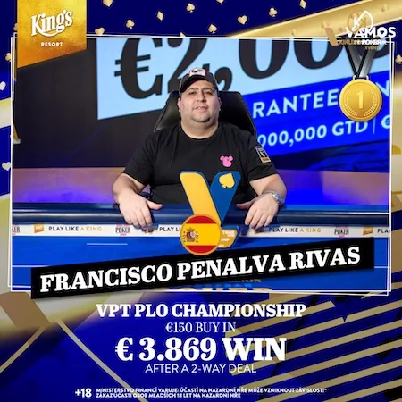 King’s: Rivas is VPT PLO Champion after Heads-up Deal!