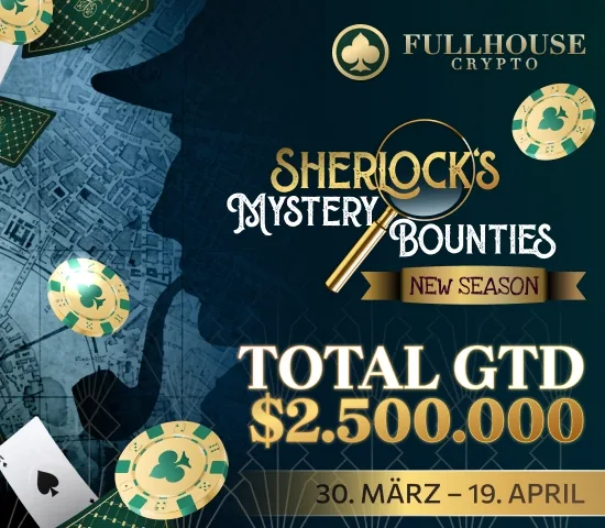 Full House Crypto bets on Mystery action with $2,5 Million GTD!