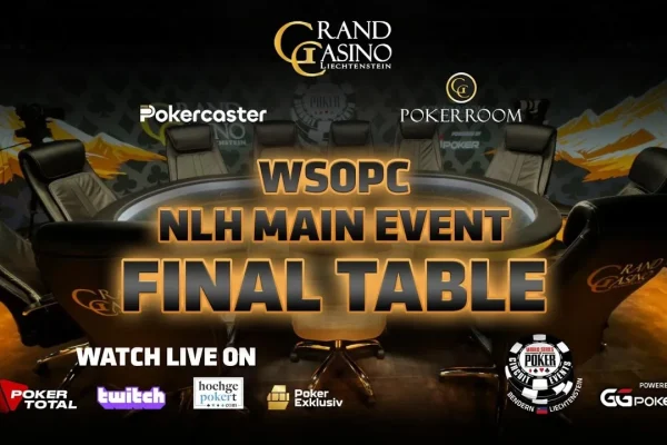 Tuesday from 13:30 – Final of the CHF 1.500 WSOP Circuit Liechtenstein Main Event!