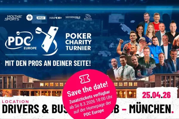 Get your tickets now! Double Out & Double Bustouts in Munich! “Darts x Poker” enters its 3. edition!