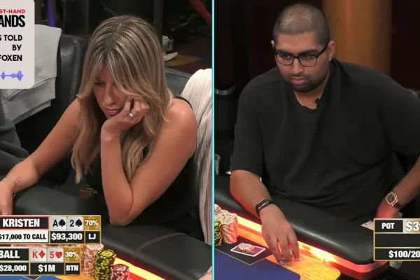 6-Bet All-In with A2: Kristen Foxen shows Airball her teeth!