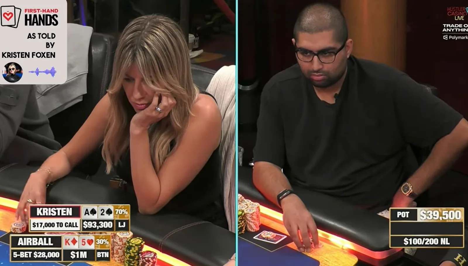 6-Bet All-In with A2: Kristen Foxen shows Airball her teeth!