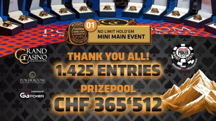 GC Pokerroom – What a start – CHF 365.512 prize pool in the CHF 300 Mini Main Event!