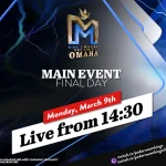 Monday from 14:30 – Final Day of the €1.100 King’s Million PLO Main Event from King’s!