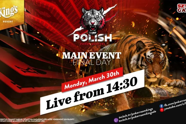 Monday from 14:30 – Final of the €165 Polish Poker Masters Mystery Bounty Main Event!