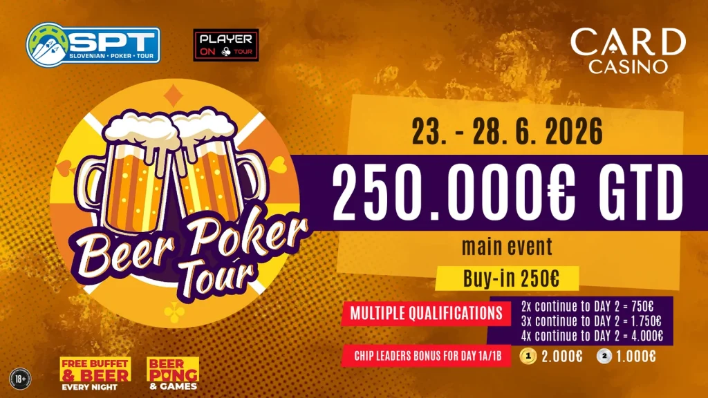 Massive €400.000 guarantee at the People’s Poker Tour in CC Samorin!