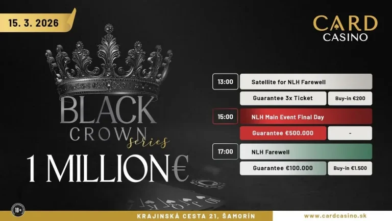 BCS Samorin – Benkovic wins the PLO, big overlay at the Main Event!