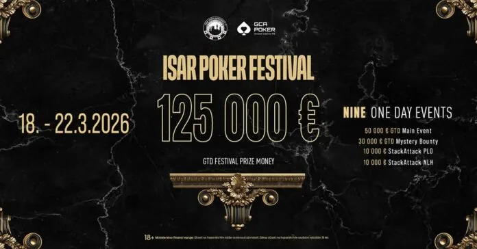 The Isar Poker Festival offers a guaranteed €125.000 in the GCA Pokerroom!