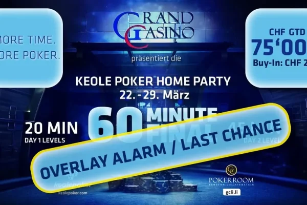 Massive overlay risk at the Keole Poker Home Party – Beck new mega chip leader!