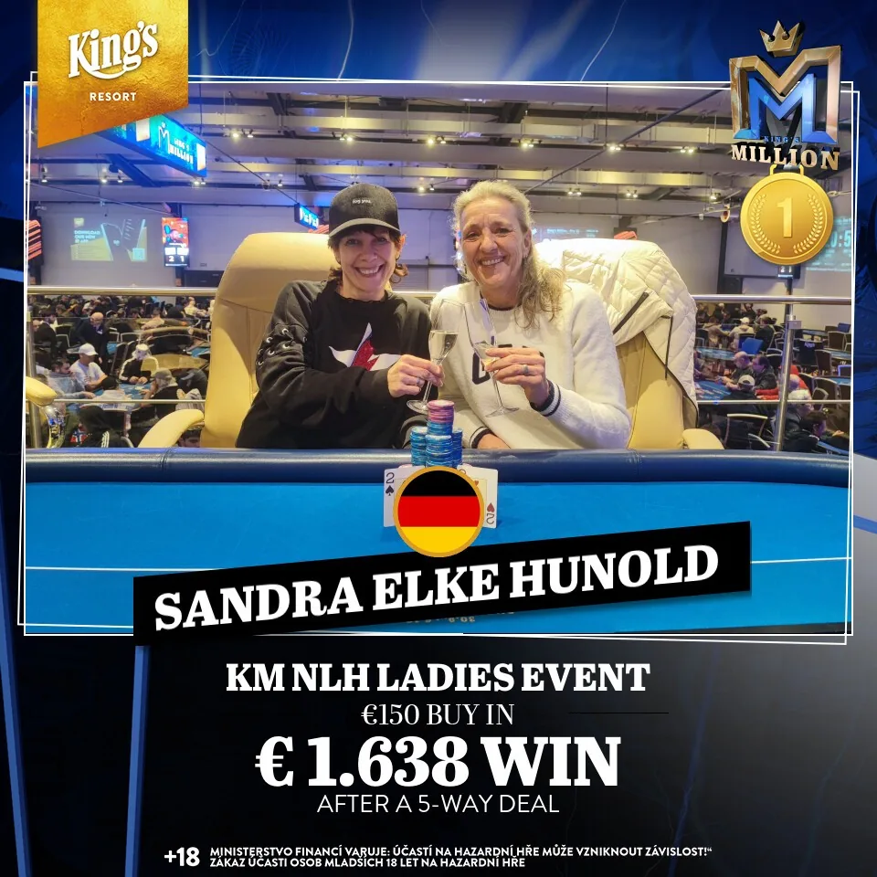 Sandra Hunold grabs the King’s Million Ladies Event!