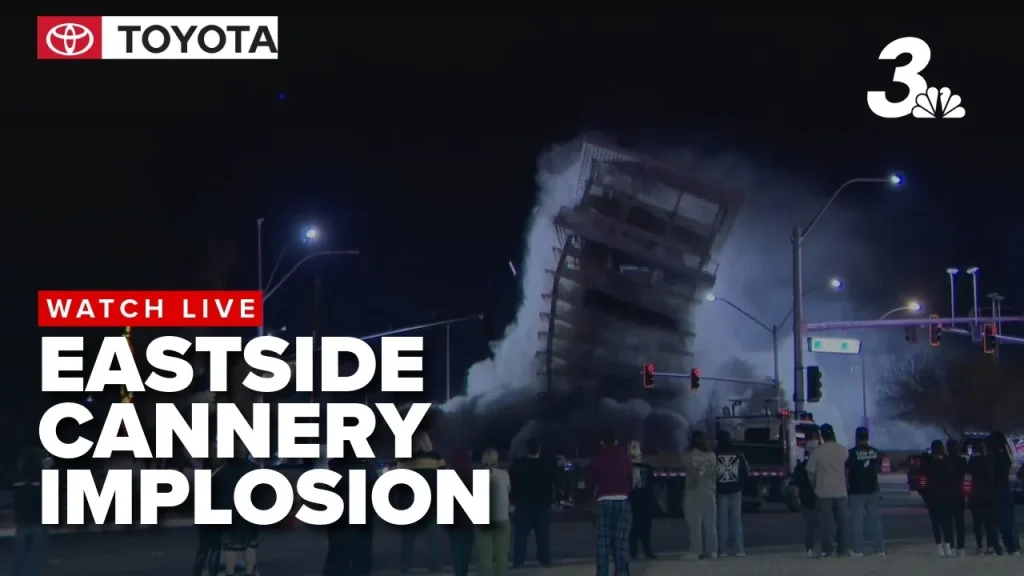 Eastside Cannery Explosion - FOTO News 3 Las Vegas
