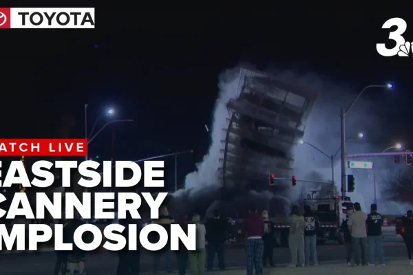 BOOM! Since 2 a.m. there is one less casino in Las Vegas! Eastside Cannery imploded!