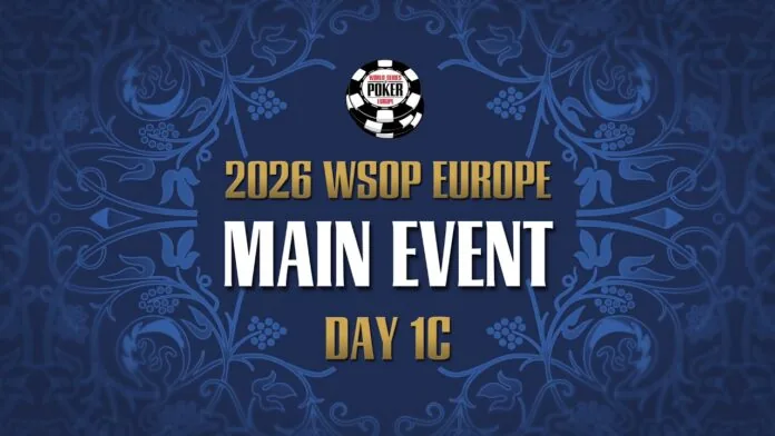 Sunday from 19:00 – Livestream of Day 1c of the €5.300 WSOP Europe Main Event!