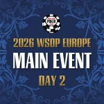 Monday from 14:30 – Livestream of Day 2 of the €5.300 WSOP Europe Main Event!