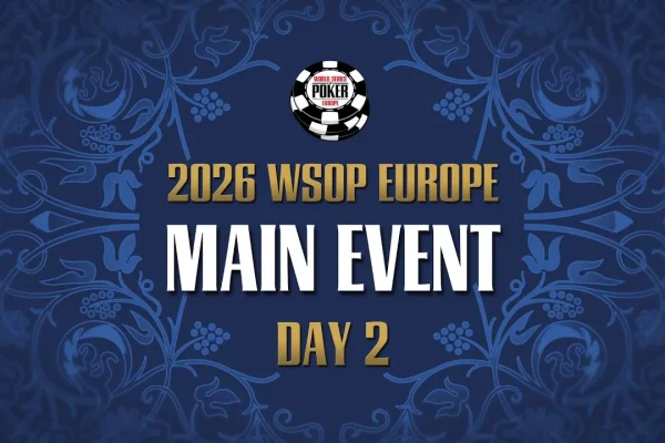 Monday from 14:30 – Livestream of Day 2 of the €5.300 WSOP Europe Main Event!