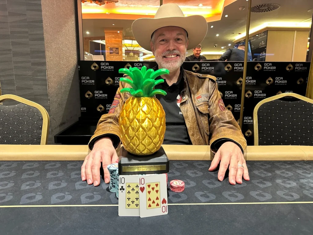 "Dieter Good" wins the golden pineapple at the BHD finale in the GCA!