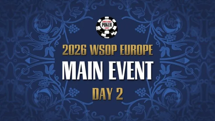 Monday from 14:30 – Livestream of Day 2 of the €5.300 WSOP Europe Main Event!
