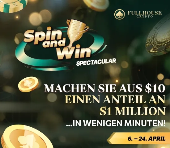 Full House Crypto Spring Spin: Chance at $1.000.000!