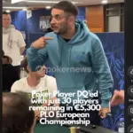 Scandal at the WSOPE – Player eliminated deep in the tournament!