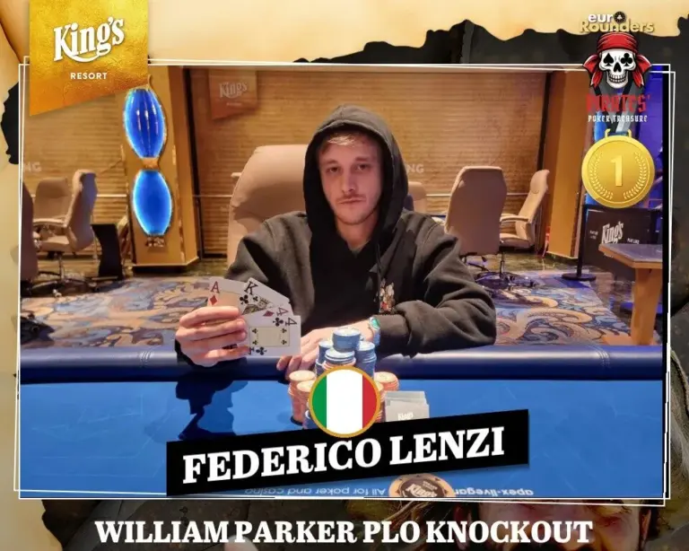 King’s – Federico Lenzi captures the William Parker PLO Knockout!