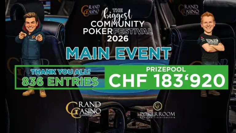 „Hummel“ geht als Chipleader in CPF Main Event-Entscheidung mit sagenhaftem CHF 183.920-Preispool!