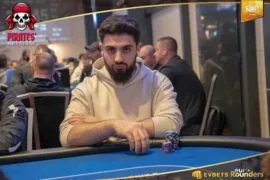 1D chip leader Mazouk cracks the million mark in the €1.5M gtd. Pirates‘ Poker Treasure Main Event!