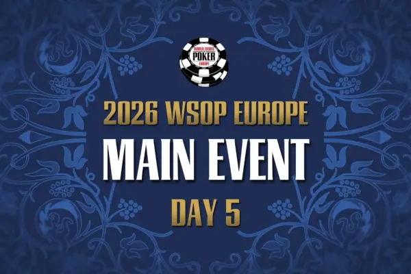 Thursday from 16:30 – Livestream of Day 5 of the €5,300 WSOP Europe Main Event!